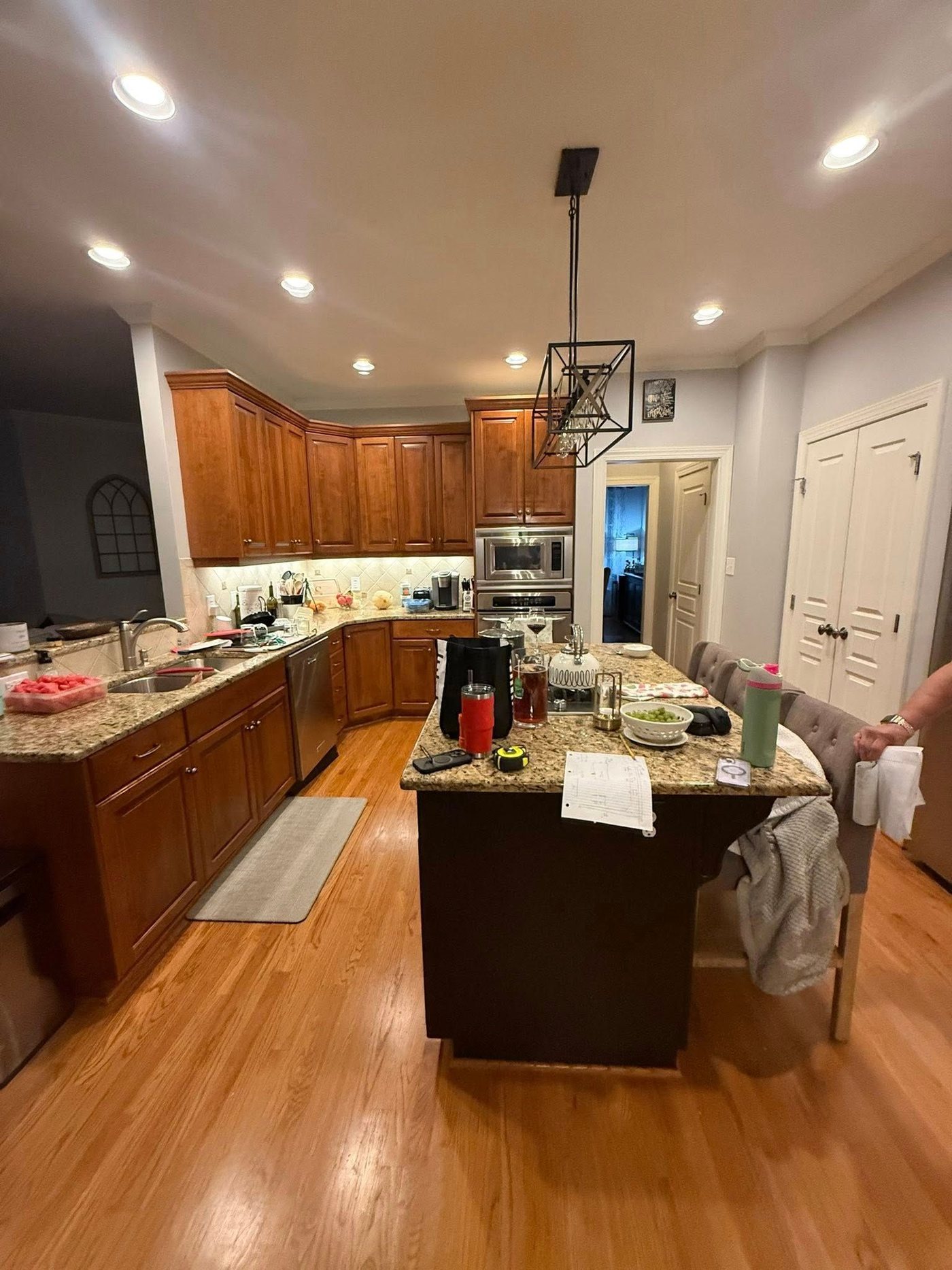 Original wood cabinets and granite counters